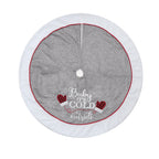 Falda Gris de Arbol Navideño