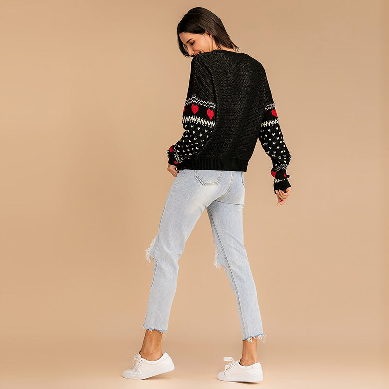 Jersey Navideño Negro con Renos