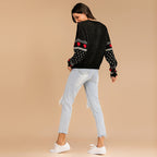 Jersey Navideño Negro con Renos