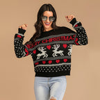 Jersey Navideño Negro con Renos