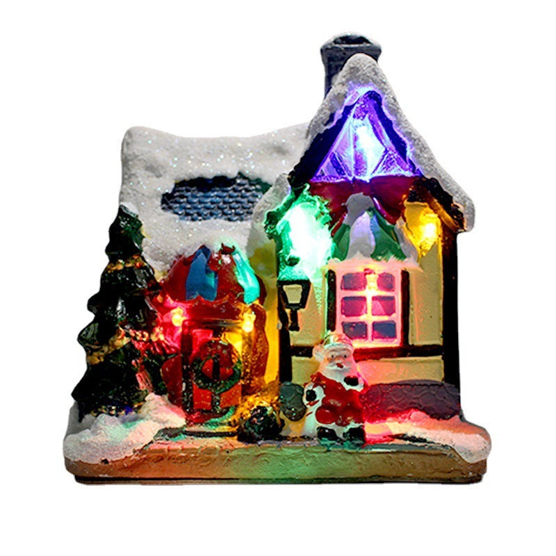 Casita Navideña con Luces LED