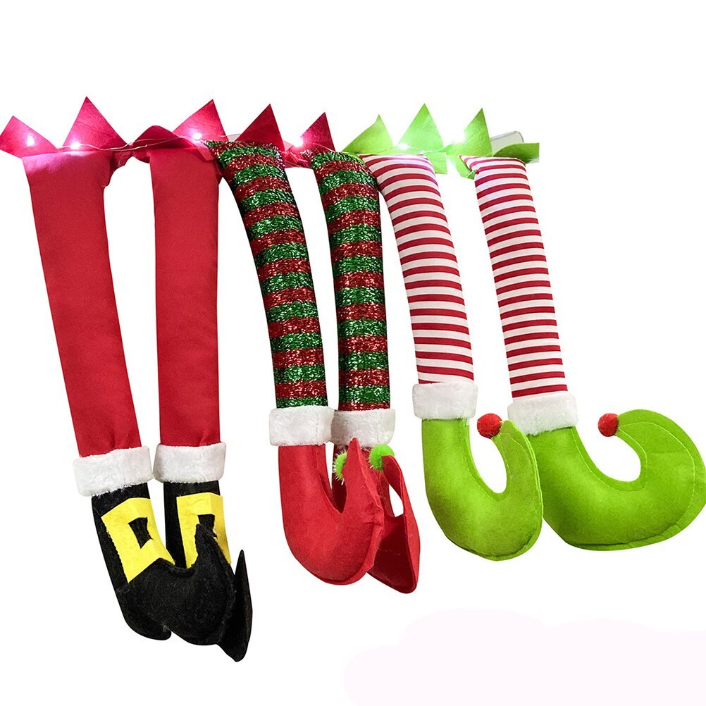 Piernas Decorativas Navideñas