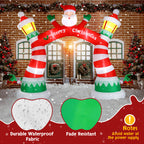 Arco Inflable Navideño “Merry Christmas” con Santa y Luces LED