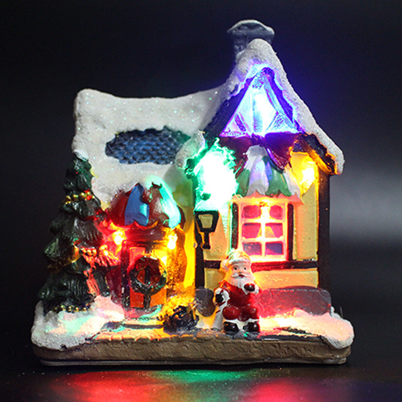 Casita Navideña con Luces LED
