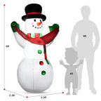 Inflable Navideño de Muñeco de Nieve Gigante (Solo Disponible con Enchufe EEUU)